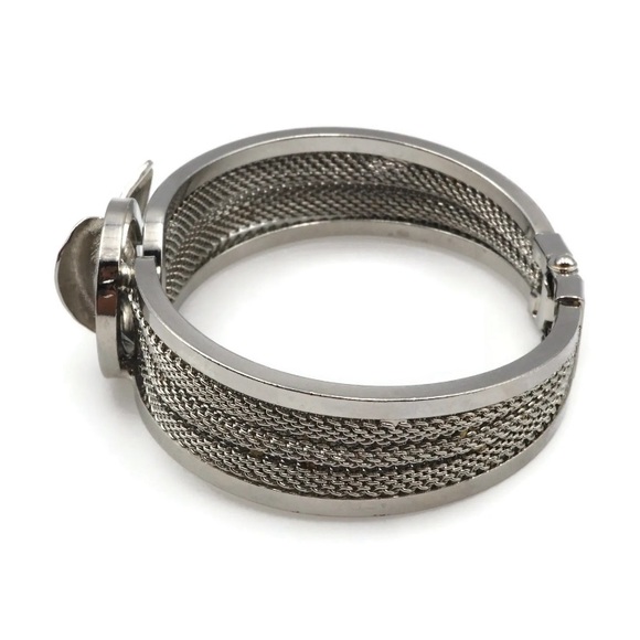 Hinged Bracelet, Multi-textured, 6.5in - Picture 12 of 14